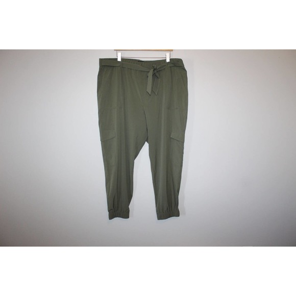 Banana Republic Tie Waist Cargo Jogger Pants Green Women's Size XXL H14705 - Picture 6 of 15